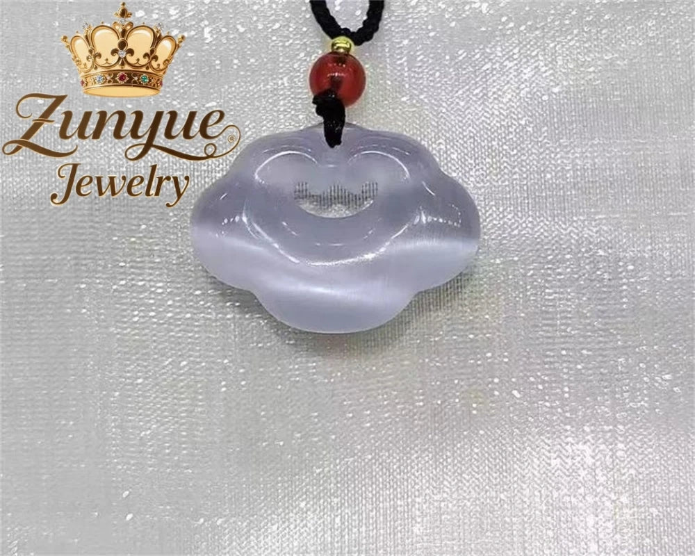 Natural Colorful Cat's Eye Stone Pendant Necklace Elegant Fashion Daily Wear Luxury Quality Fine Jewelry For Women Unisex Gift