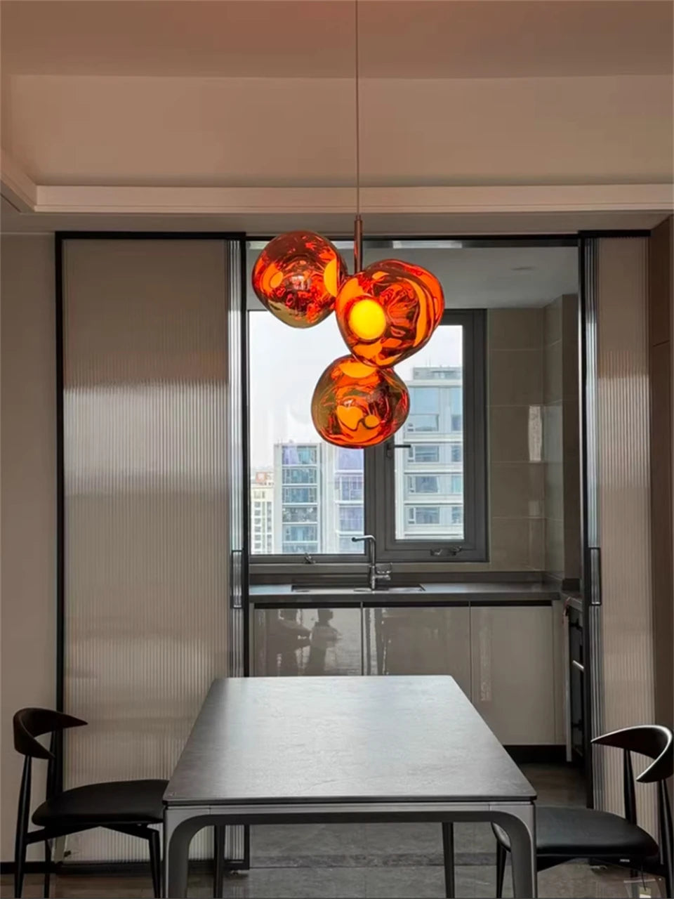 Modern Lava LED Pendant Light PVC Lights Kitchen Hanging Light Fixtures Indoor Decor Living Room Ceiling Lighting Chandelier