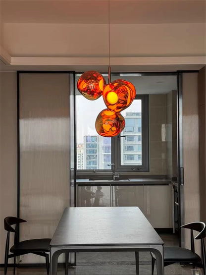 Modern Lava LED Pendant Light PVC Lights Kitchen Hanging Light Fixtures Indoor Decor Living Room Ceiling Lighting Chandelier