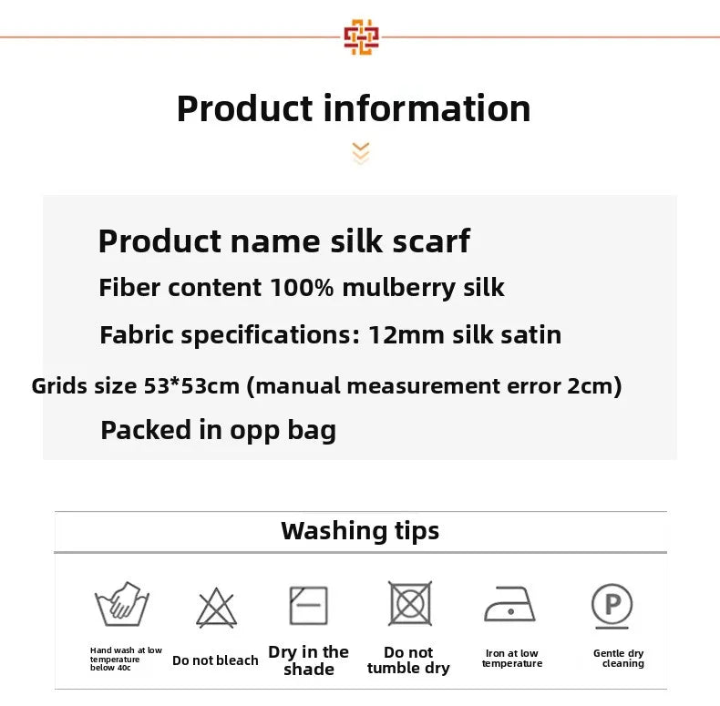 100% Natural Mulberry Silk Square Scarf 53x53cm Blue White Moon Print Women Neck Scarf Headband Bag Scarf Elegant Gift