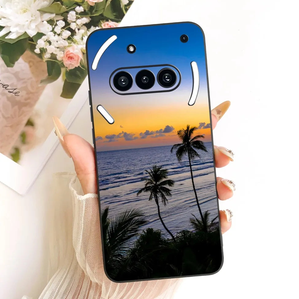 Casing For Nothing Phone (3a) A059 Cover For Nothing Phone 3a Case Silicone Cute Cat Fashion Butterfly Funny Painted