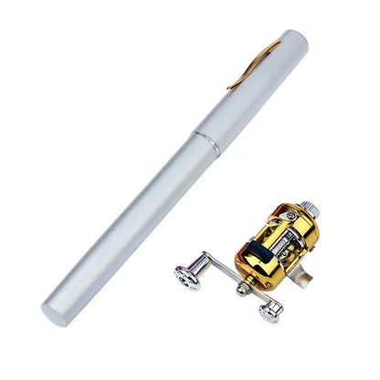 Portable Fishing Rod with Spinning Reel Mini Pocket Telescopic Fishing Pole for River, Lake, Reservoir, Ice Fishing