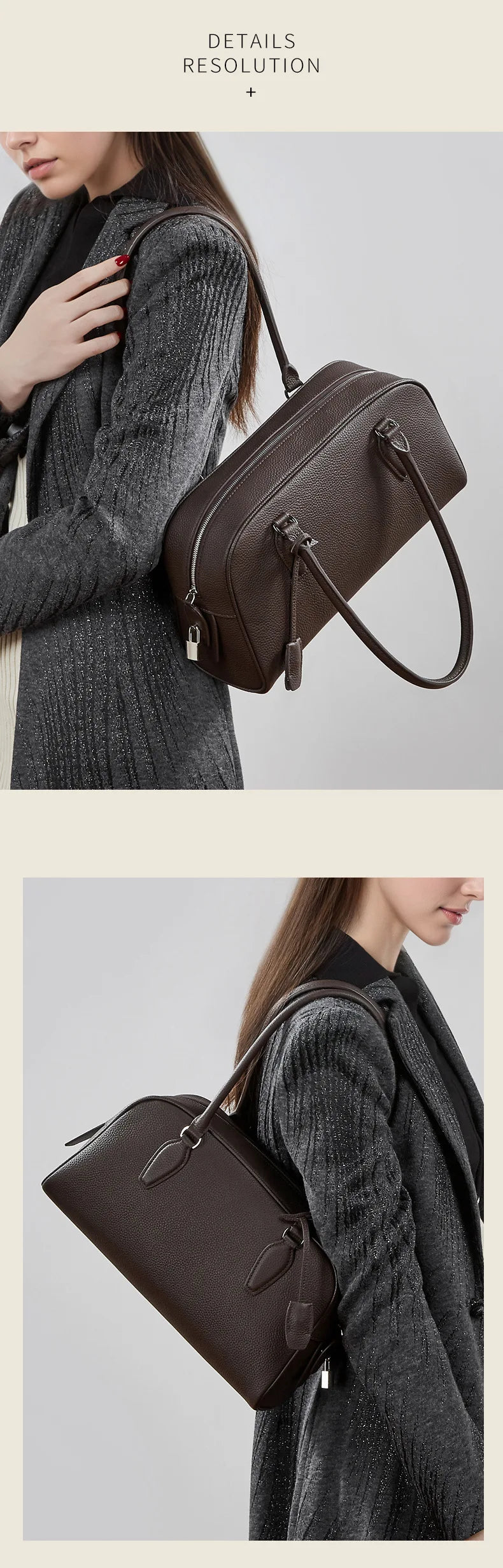 Women's Luxury Designer Handbags Genuine Leather Ladies Underarm Shoulder Bag New Fashion 2026 Cowhide Large Capacity Tote Bag