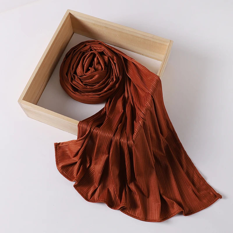 Ribbed Jersey Hijab Muslim Plain Scarf Crepe Hijab Scarf Soft Islamic Shawls Wraps Headband Voile Femme Musulman
