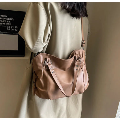 Female Hobo Handbag Large Capacity Shoulder Bags Big Stylsih Tote Bag Ladies Soft Leather Hobos Messenger Bags Women Сумочки