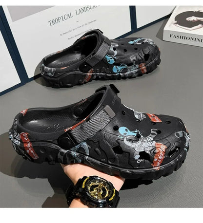 Plus Size 48 49 Men's Summer Clogs Sandals Eva Slippers Men Fashion New Flat Sandals Men Women Leisure Slides Men Casual Shoes
