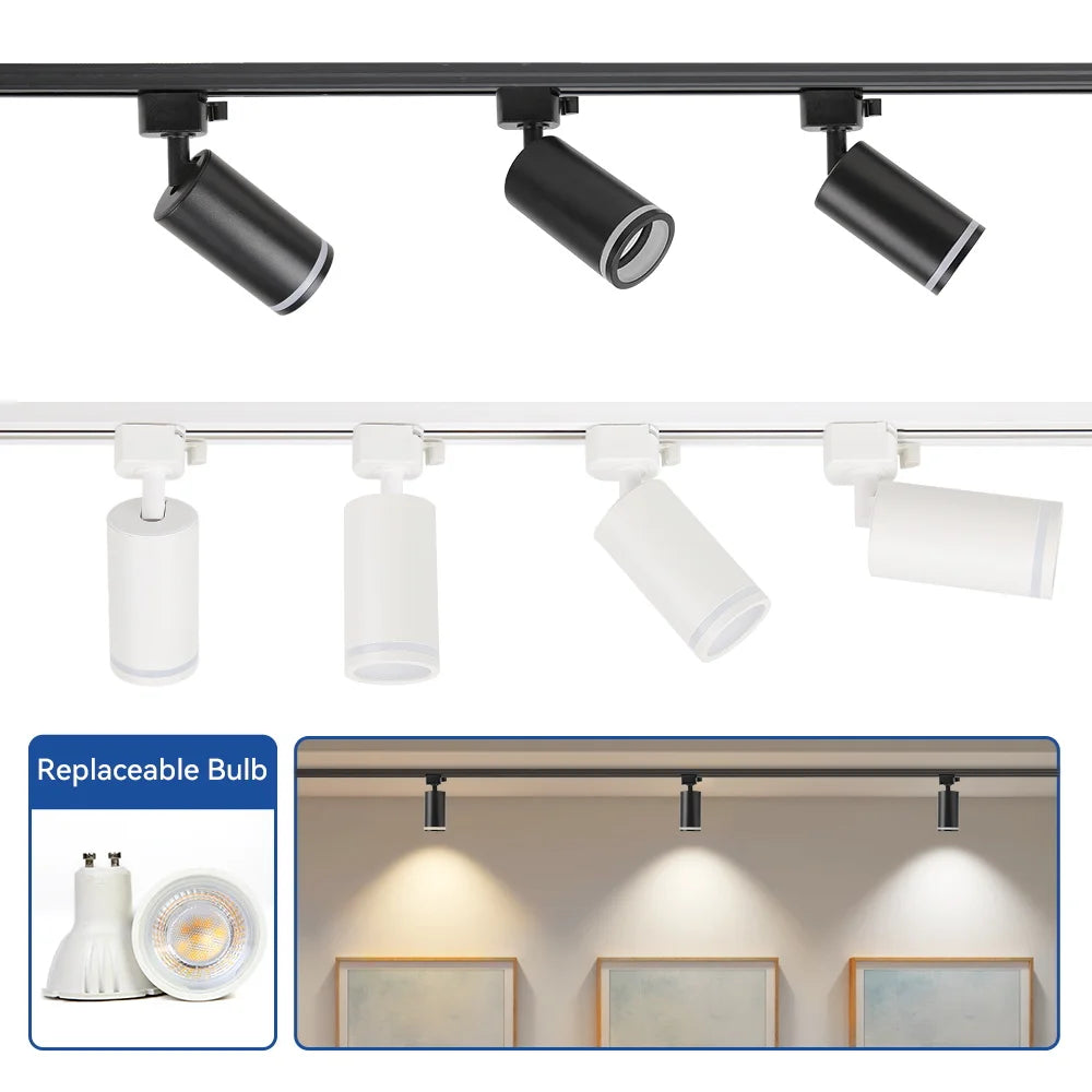 Track Light Modern Led Ceiling Lamp 110V 220V Spots To Ceiling Lighting Gu10 Led Lights Spotlights led ceiling Kitchen Lighting