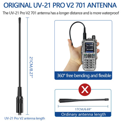 BAOFENG UV-21 PRO V4 Walkie Talkie 10W High Power Multi Band Long Range Wireless Copy Frequency Upgrade UV-21 Pro Two Way Radio