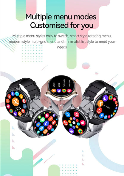 2026 New Smart Watch 1.52" HD Display Bluetooth Call Fitness Tracker Heart Rate Monitor Remote Camera Music Control Gift Sport