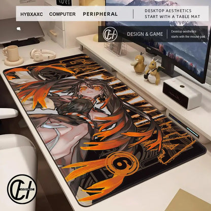 Anime Gachiakuta game large mouse pad suitable for office soft desk pad computer accessories non-slip keyboard rubber mouse pad