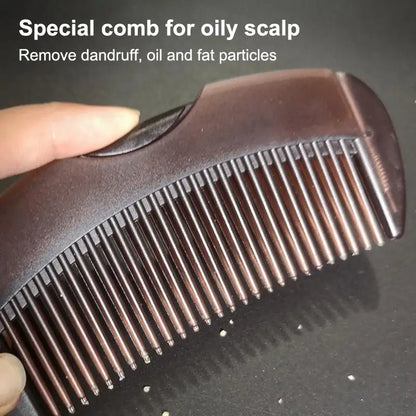 Oil-Control Energy Comb, Hollow Scalp Brush, No Shampoo Needed, Removes Grease & Dandruff, Hair Cleansing Massage Comb for Oily