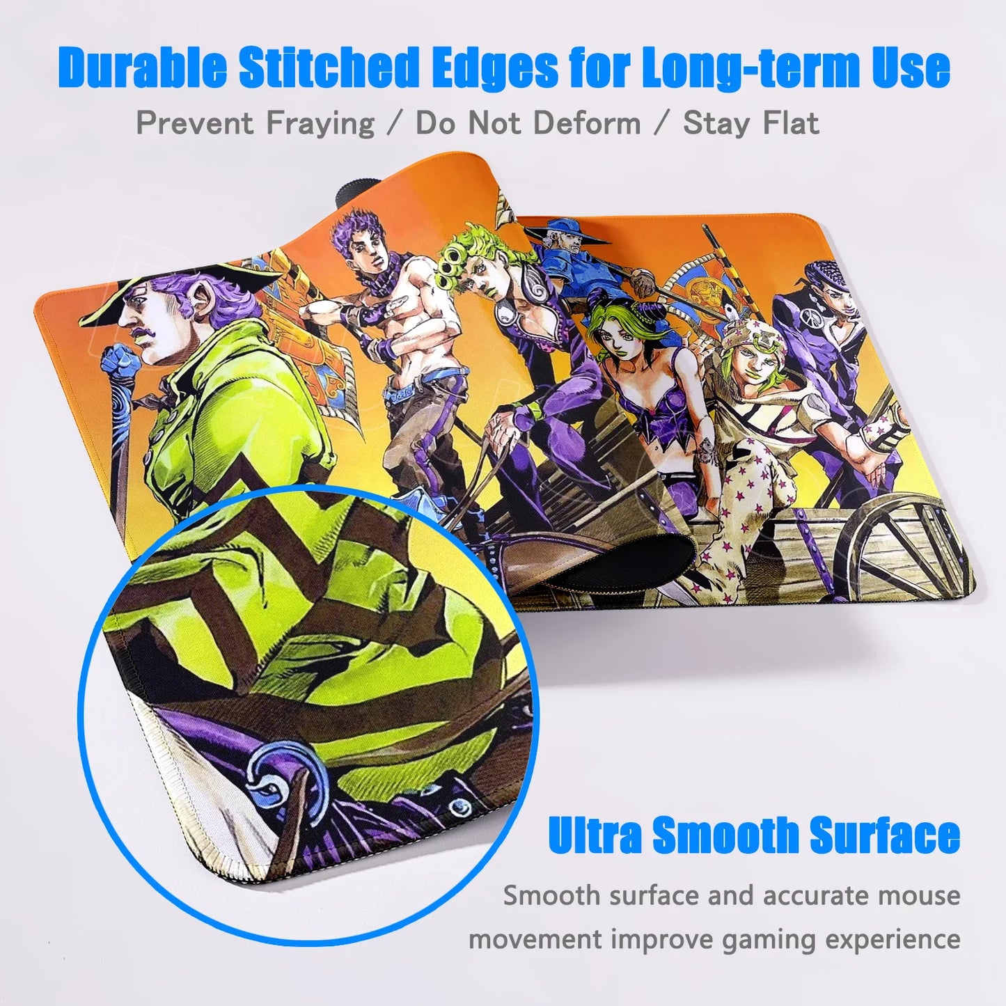 HD J-Jojo B-Bizarre A-Adventure Mouse Pad Gaming 900×400mm Mousepad Xxl Mouse Mat Offices Accessories Keyboard Pad Computer Desk