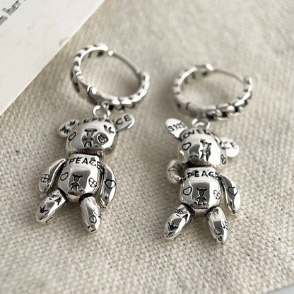 925 Sterling Silver Vintage Earrings For Women Trendy Simple Retro Earring Jewelry Prevent Allergy Party Accessories Gift