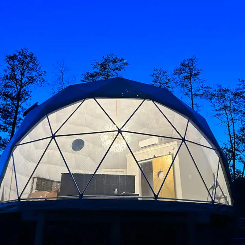 Transparent Geodesic Dome Tent, Luxury Igloo Greenhouse House Clear Bubble Dome Shelter for Backyard Garden Outdoor Activities