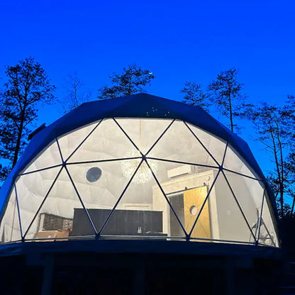 Transparent Geodesic Dome Tent, Luxury Igloo Greenhouse House Clear Bubble Dome Shelter for Backyard Garden Outdoor Activities