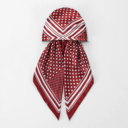 New Muslim Instant Satin Hijab Cap Scarf Printed Turban Hair Bonnet Turban Headwrap For Sleeping Elastic Hair Bonnet Bandana