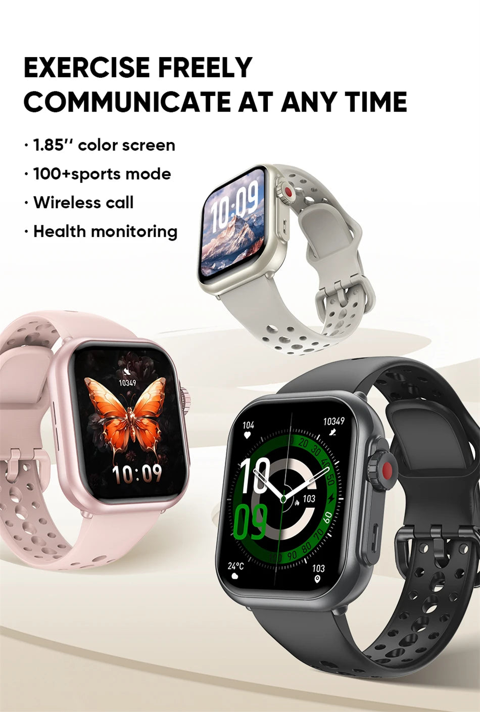 2026 New 1000 mAh Smart Watch Men Women 1.85“HD AMOLED GPS track Full Touch Screen IP68 Waterproof Bluetooth Call SmartWatch Man