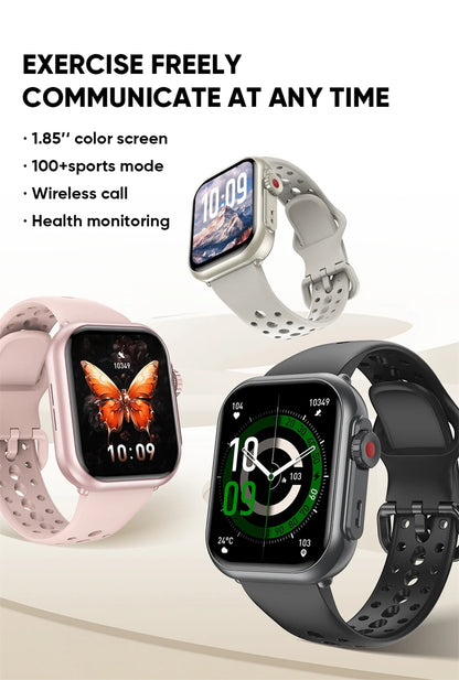 2026 New 1000 mAh Smart Watch Men Women 1.85“HD AMOLED GPS track Full Touch Screen IP68 Waterproof Bluetooth Call SmartWatch Man