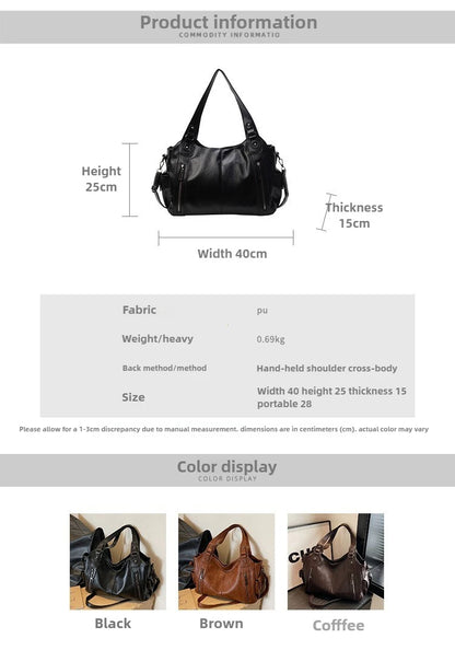 Soft Interior Compartment Shoulder Bags 2026 High Quality Contrasting Colors Bags for Women Fashion Zipper Pu Women's Handbags