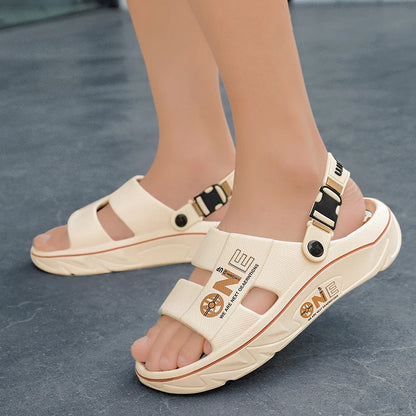 Summer Men's Slippers Outdoor Sandals Beach Comfortable EVA Soft Slides Clogs Casual Garden Shoes Men Women Indoor Home Slippers