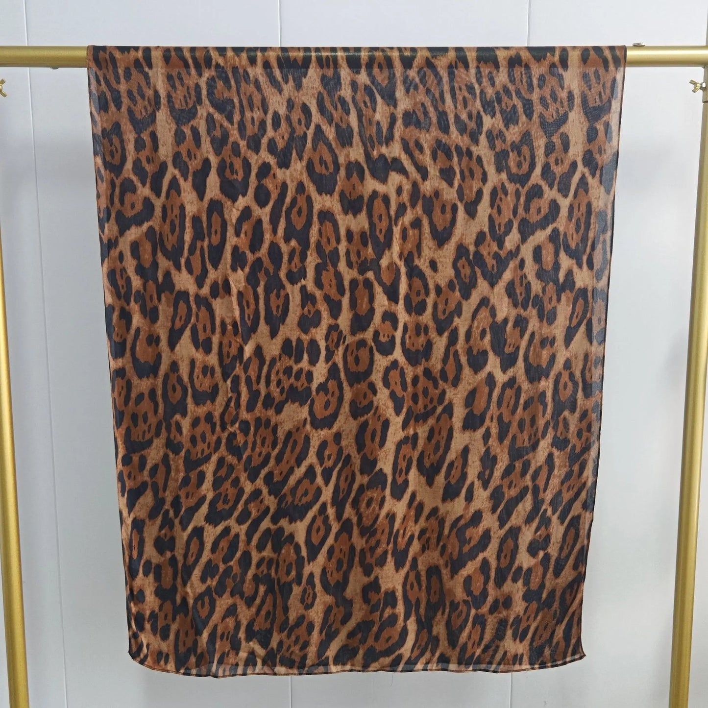 New Double-sided Print Modal Hijab Scarf Watercolor Leopard Prairie Hide Print Hijabs for Women Muslim Fashion Turbans for Women