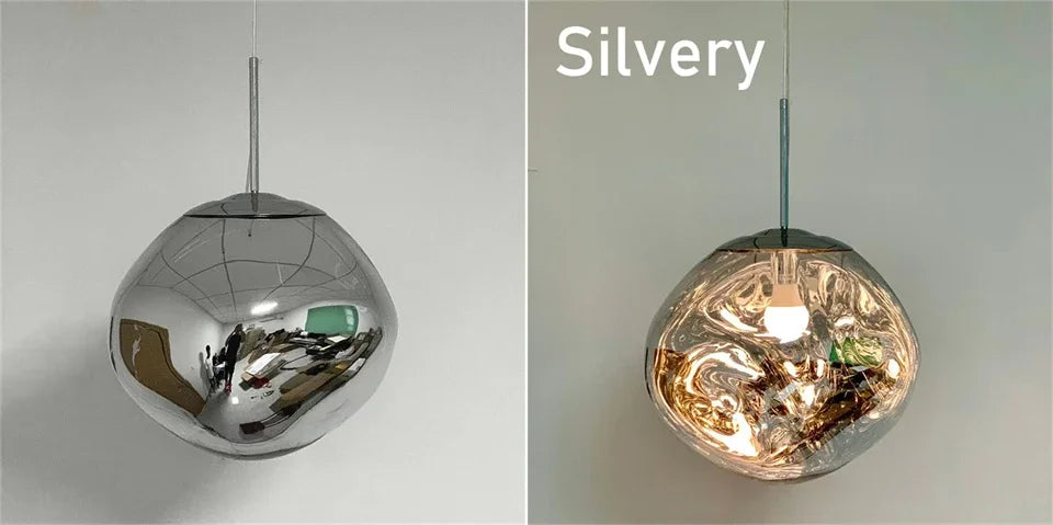 Nordic LED Lava Pendant Lights PVC Lighting Ideal for Living Room Indoor Decor Home Fixtures Loft Kitchen Hanging Lamp
