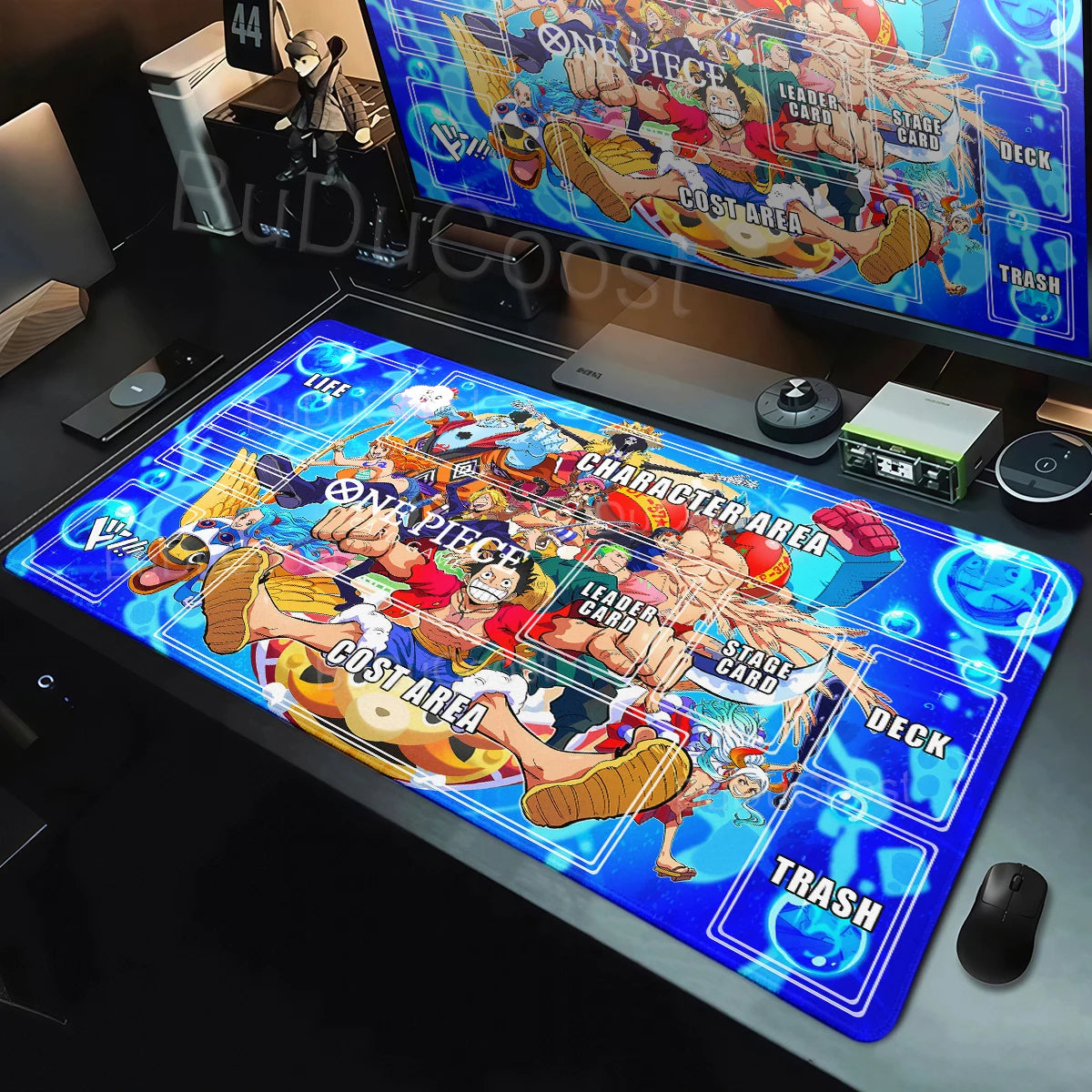 One Piece Zoro Luffy Card Battle Mat Opcg Single Player Board Game Card Battle Cards Pad 60X35cm Playmat PC Extended Mousepad