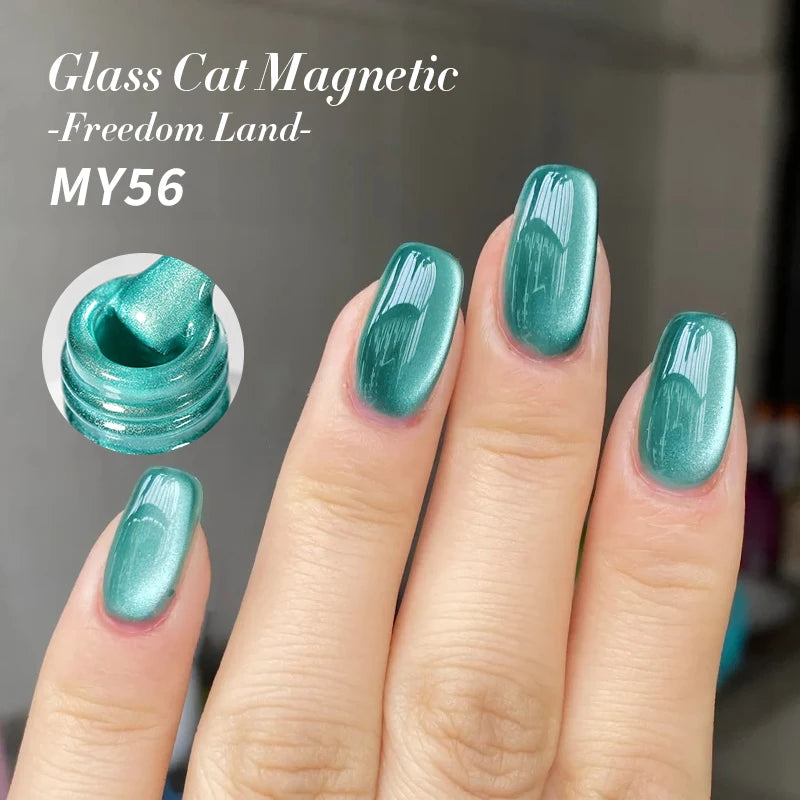 BORN PRETTY 10ml Cat Magnetic Gel Nail Polish Moonlight Glass Bead Water Light Crystal Soak Off UV Varnish For DIY Nail Art