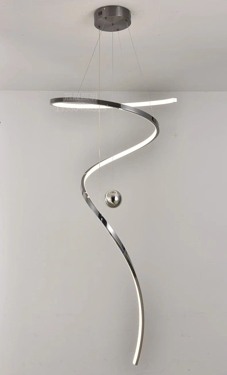 Modern home decor led lights pendant light lamps forstaircase Chandeliers for living room hanging light indoor lighting