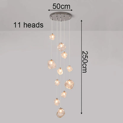 Modern Stair chandelier Pendant lights indoor lighting Ceiling lamp hanging light led Chandeliers for living room indoor lightin