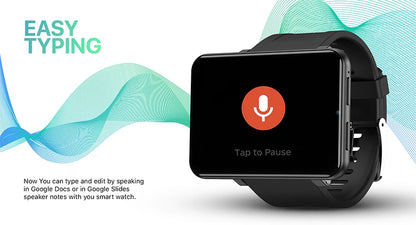 DM100 4G Smart Watch 2.86 Large Screen Android 7.1 Smartwatch 2700mAh Battery MTK6739 Quad Core 3GB/32GB 5.0MP Camera Wifi GPS