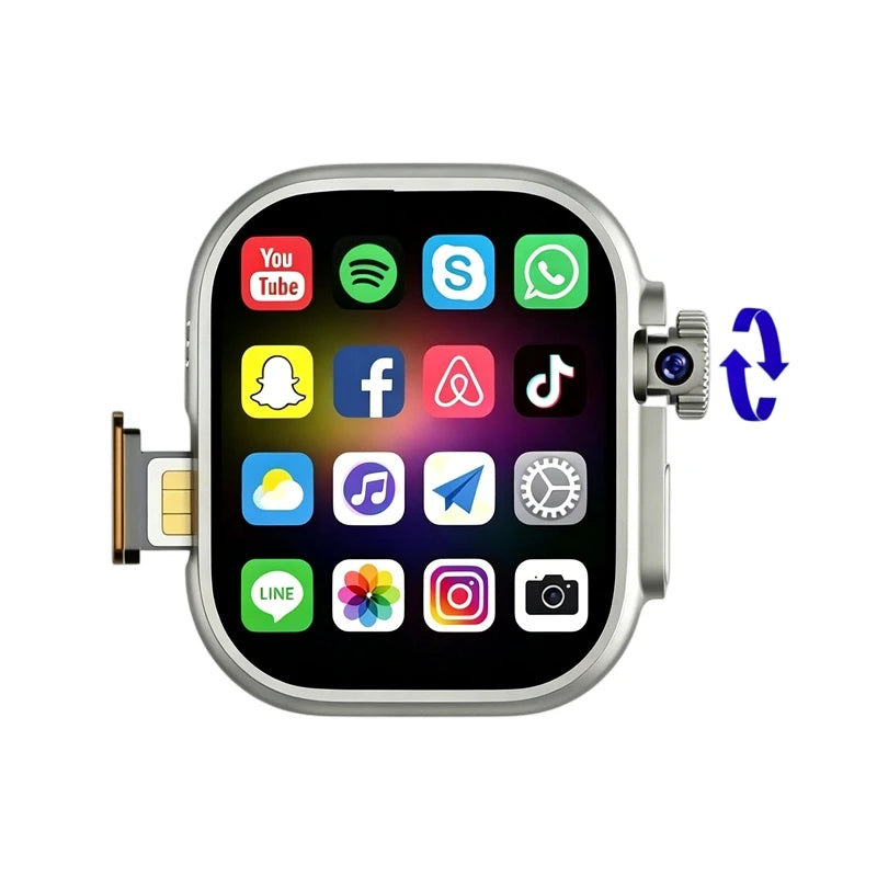 4G Android Smart Watch DW200 Amoled Smartwatch+1/3pcs straps 64GB Rom Heart Rate SmartWatch Men women support SIM Card GPS WIFI