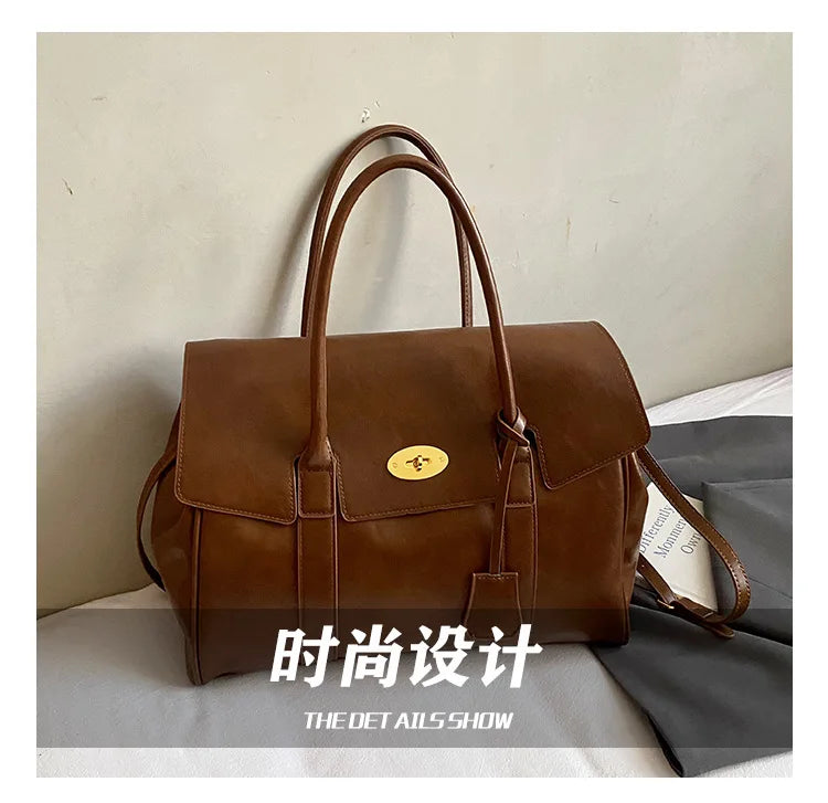 Fashion Women's High-quality Pu Leather Handbag 2026 New Business Large Capacity Commuter Shoulder Crossbody Bags for Women