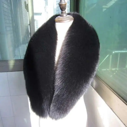 Real Fox Fur Collar for Women Coat Jacket Female Wraps Winter Warm Fur Scarf Extra Large Size Neck Warmer Fur Shawls Scarves