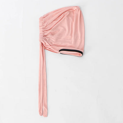 High Quality Cotton Modal Hijabs Anti-slip Elastic Tie Back Inner Caps Underscarf Women's Islamic Muslim Headscarf Hijab Caps