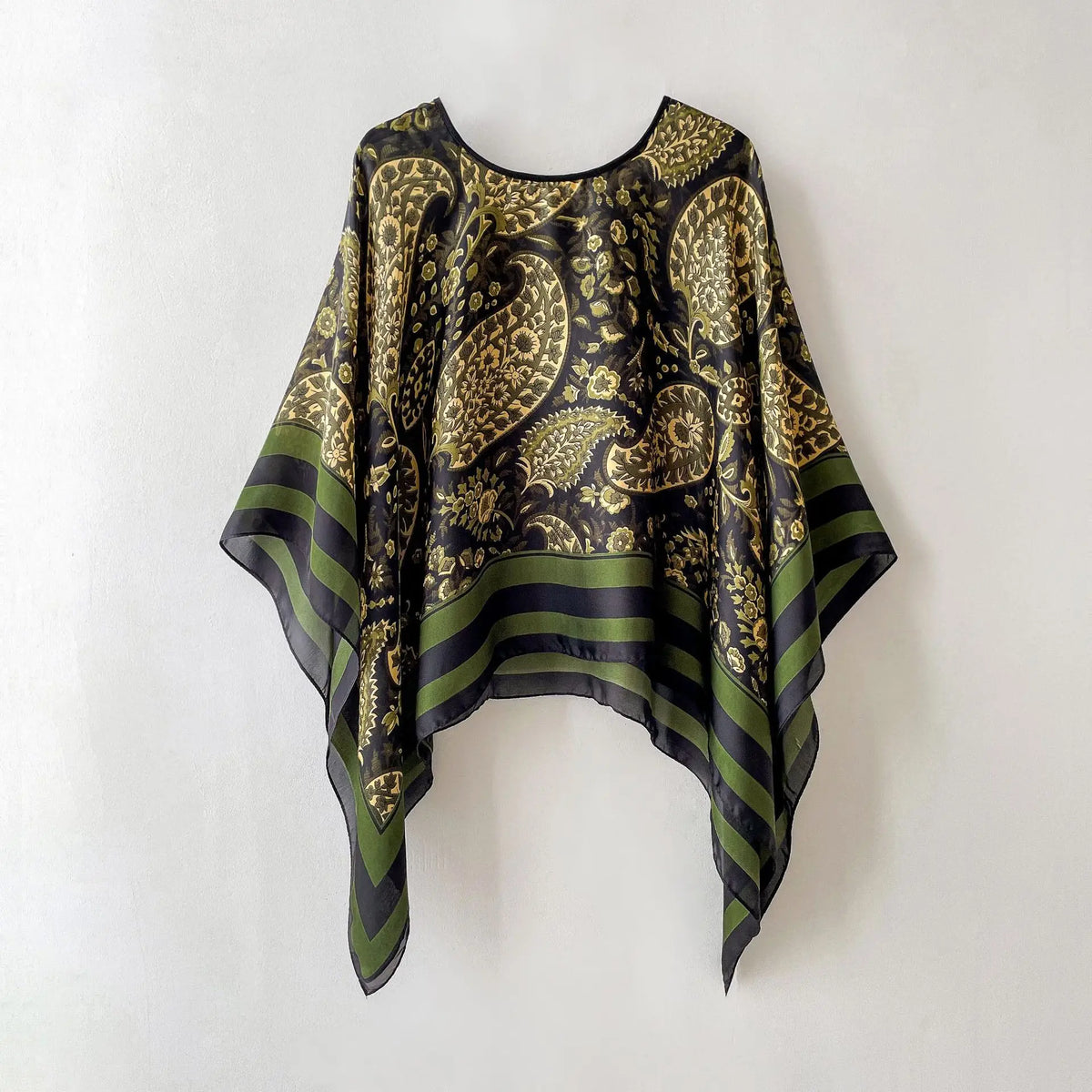 Women's Satin Silk Scarf Multi-Way Wrap, UPF 50+ Sun Veil & Beach Pareo, Lightweight Cover-Up Shawl