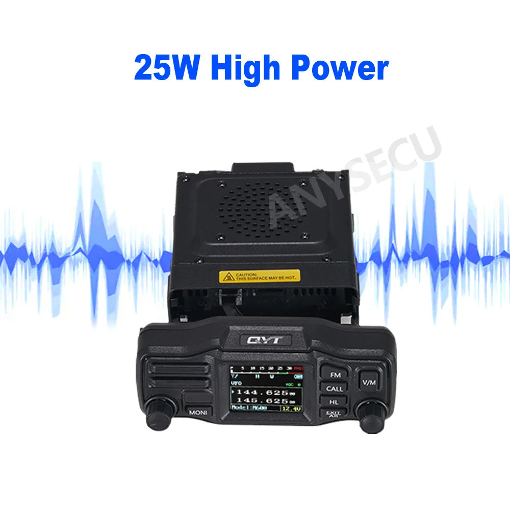 QYT M600 25W Separate Panel Mobile Radio Double Speaker Design VHF UHF Dual Band Walkie Talkie