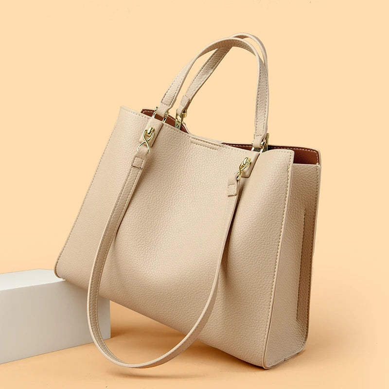 Genuine Brand Luxury Designer Women Bags High Quality Leather Shoulder Crossbody Messenger Tote Bag Large Handbag Purses