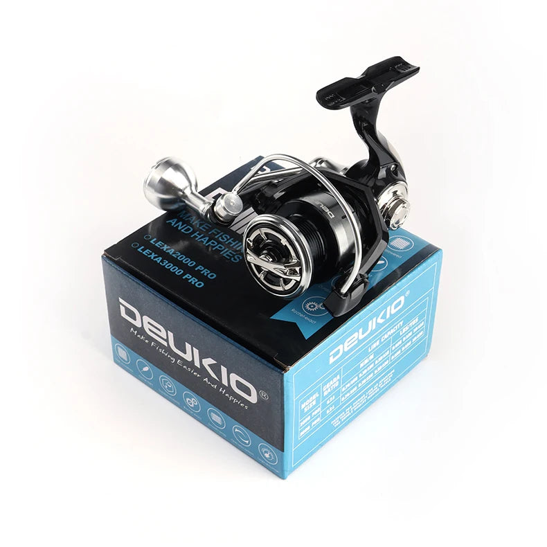 DEUKIO New Arrival Saltwater Fishing Reel Spinning Reels 2000-7000 3+1BB 5.2:1 Max Drag 15KG Water-Proof Reels