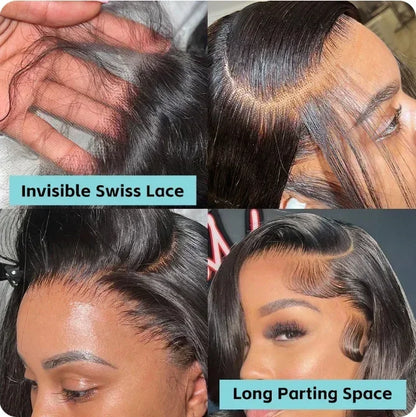 2026 HOT SALE Body Wave Lace Front Wig PrePlucked Brazilian Human Hair Lace Frontal Wigs For Women Lace Closure Wig