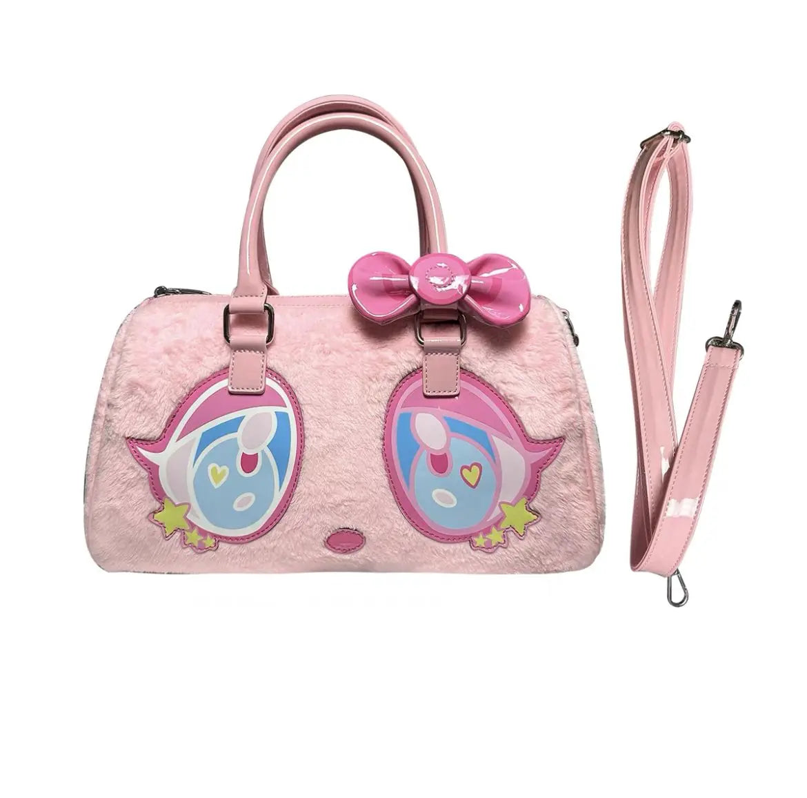 Hot Girl Sweet Cute Crossbody Bag Women Cartoon Pink Shoulder Bags Ladies Large Capacity Plush Y2K Aesthetic Black Handbag 2025