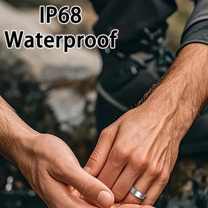  2026 New Smart Ring Heart Rate Blood Pressure Sleep Monitoring Motion Tracking IP68 Waterproof Men Women Smart Ring Holiday Gi
