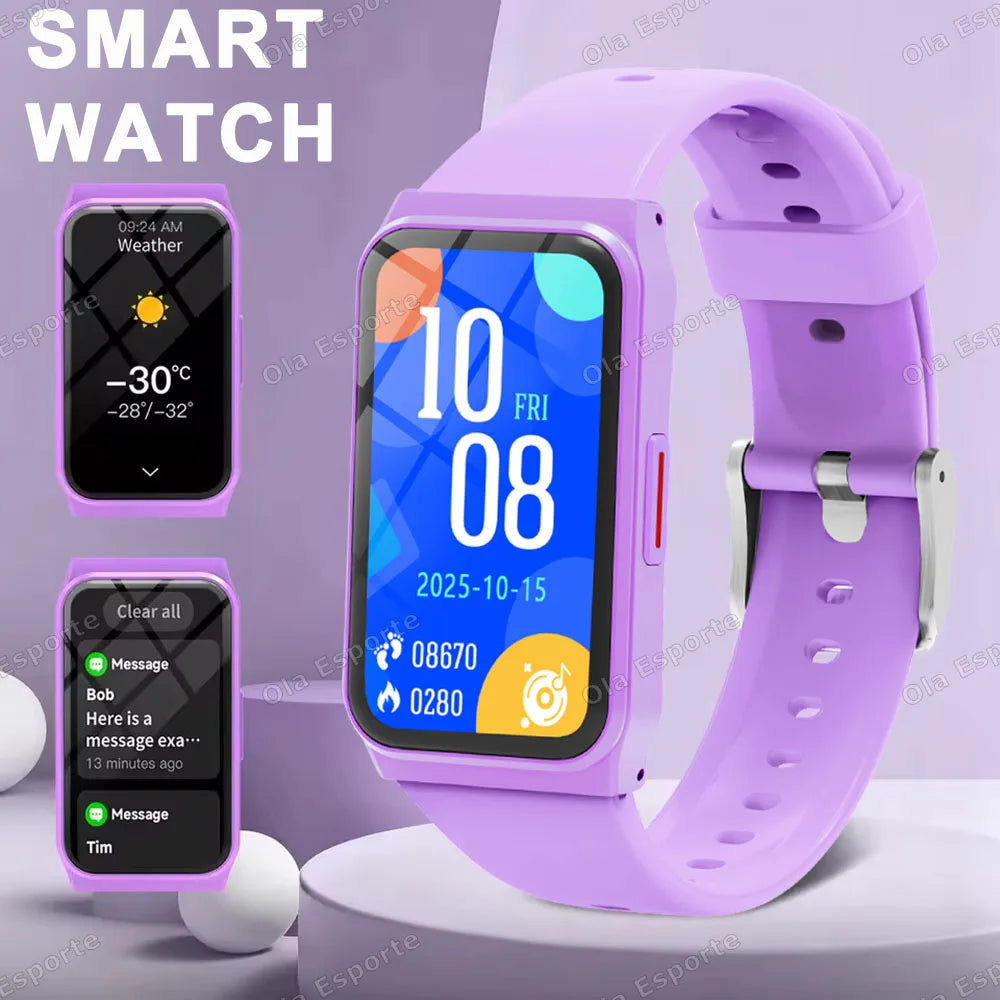 New Smart Watch Lightweight Health & Sleep Monitoring Multiple Sport Modes Music Control For Men Women Smartwatch Holiday Gifts