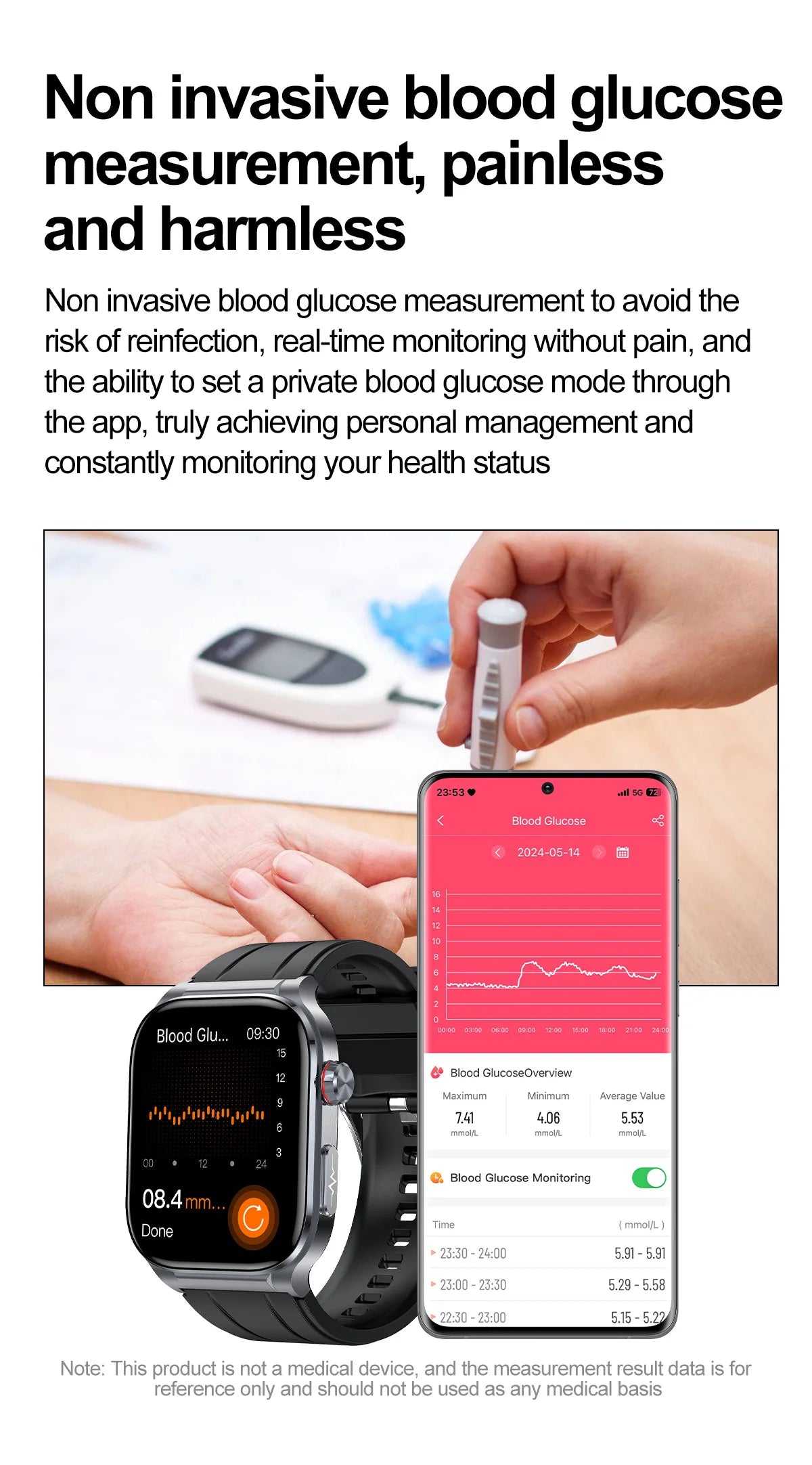 AMOLED Smart Watch ET588 Bluetooth Calling Sports Fitness Tracker Wristwatch ECG Health Monitoring SOS Men Women Smartwatch