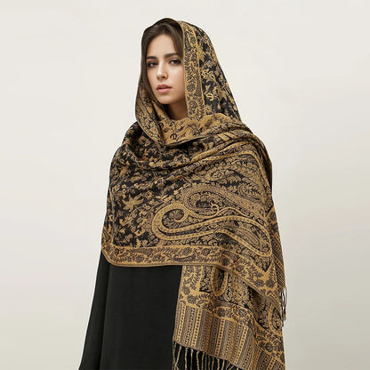 2024 Luxury Brand Cashmere Women Scarf Printed Winter Warm Shawl and Wraps Pashmina Bandana Long Jacquard Paisley Female Foulard