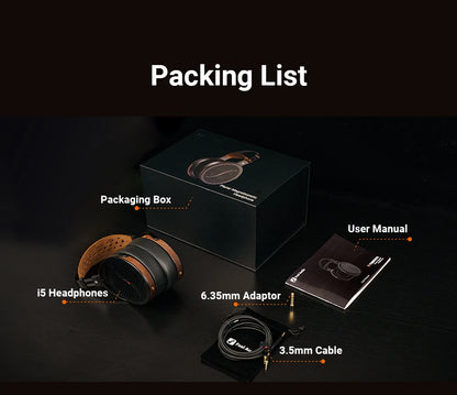 Fosi Audio i5 Open-Back Planar Magnetic Headphones with 97mm Diaphragm Professional Hifi Monitor Wired Headset For Studio