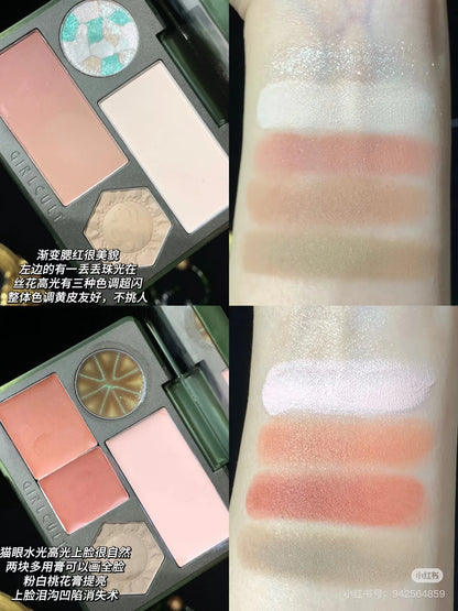 Girlcult Gift Box All in Magic Makeup Set Eyeshadow Lip Glaze Lipstick Blush Highlight Combination
