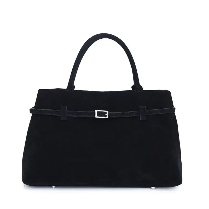 NEW Luxury Brand Rodeo Woman Bags Faux Suede Brown Totes Gold Buckle Shoulder Bags Fashion Women Handbags