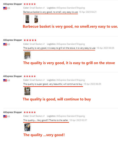 Barbecue Grill Grate Barbecue Cages Camping Picnic Cookware Outdoor Round BBQ Campfire Grill Grid Rolling Grill Basket