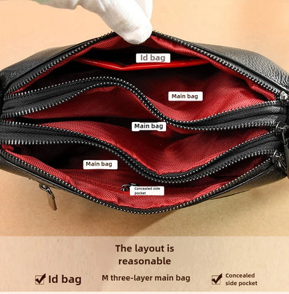 New Fashion Women Genuine Leather Handbags Women's bags Designer Female Shoulder Bags Luxury Brand Cowhide Ladies Messenger Bag